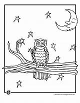 Coloring Night Pages Owl Fall Animals Nocturnal Kids Activities Colouring Animaljr Color Animal Printable Owls Print Gif Printables Popular Adults sketch template