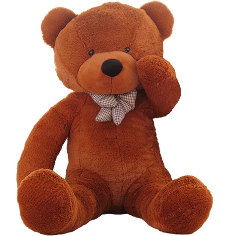 wowmax  foot dark brown giant huge teddy bear cuddly stuffed plush animals teddy bear toy