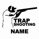 Trap Shooting Skeet Team Clay Clipart Silhouette Shooter Clip Pigeon Logos Decals Coloring Drawings Hunting Clays Meme Shotgun Shirts sketch template