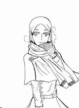 Coloring Muslimah Hijab Drawing Princess Pages Template Getdrawings Kids Islam sketch template