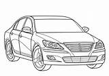 Coloring Hyundai sketch template