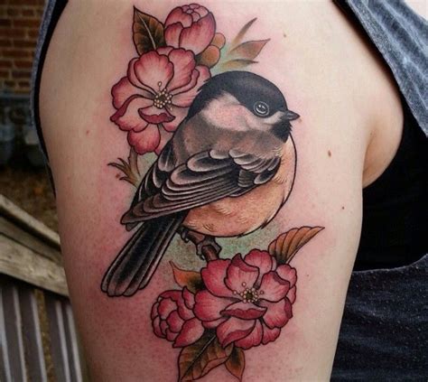 pin  bridget davis  tatoos chickadee tattoo tattoos birds tattoo