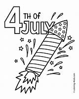 Coloring July Independence Pages Printable Kids Usa 4th Drawing Th Print Fireworks Rocket Fourth Sheets Color 4thofjuly Colouring American Easy sketch template