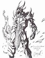 Armor Skyrim Coloring Dragon Pages Trending Days Last sketch template
