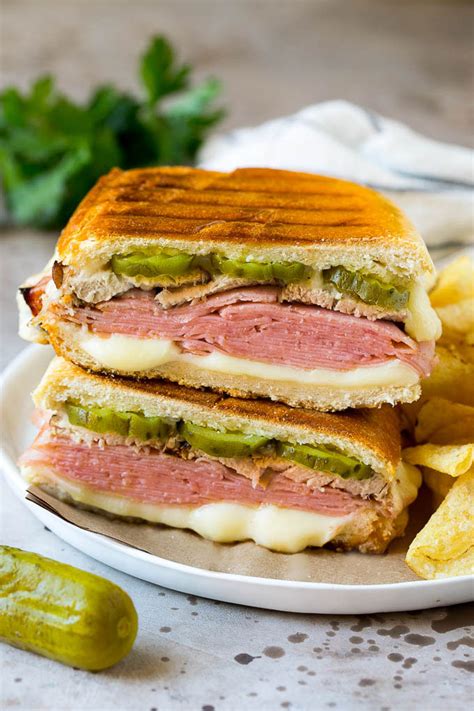 Cuban Sandwich Recipe Sandwich Pork Ham Cheese Pickles Lunch
