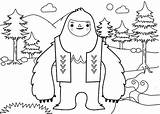 Yeti Snowman Abominable Everest Coloringfolder Coloringpagesfortoddlers Disimpan Dari sketch template