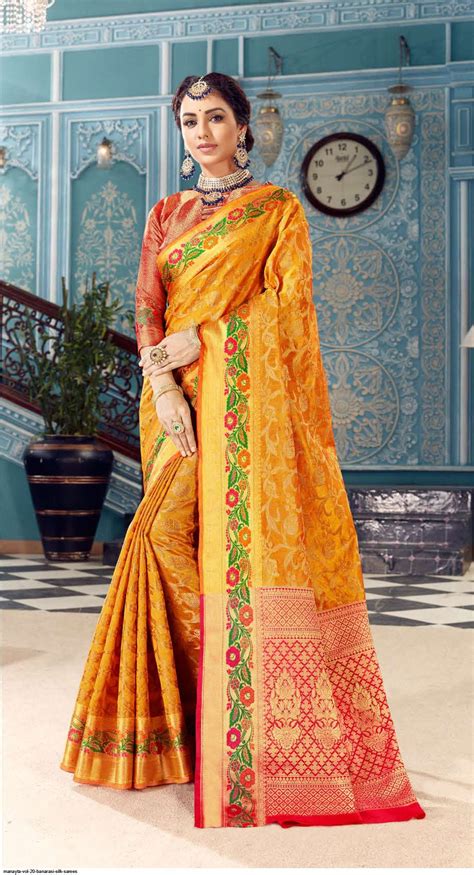 pure designer banarasi silk saree  rich pallu indian silk etsy