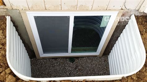 egress window  installation gordon energy drainage