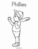 Phillies Baseball Print sketch template