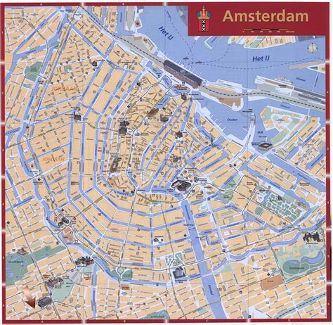 Tourism Map Of Amsterdam Amsterdam Tourist Amsterdam