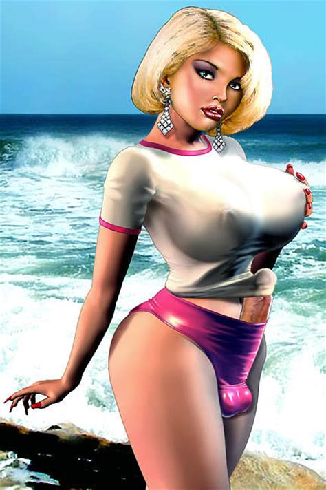 a bit of a stretch in gallery shemale pin up art 7 picture 1 uploaded by beefywonder on