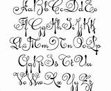Cursive Letters Fonts Handwriting Alphabets Penmanship sketch template