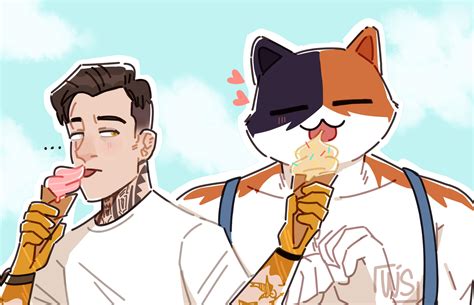 Midas Sharing Some Icecream With Meowscles Sharing Is Caring Am I