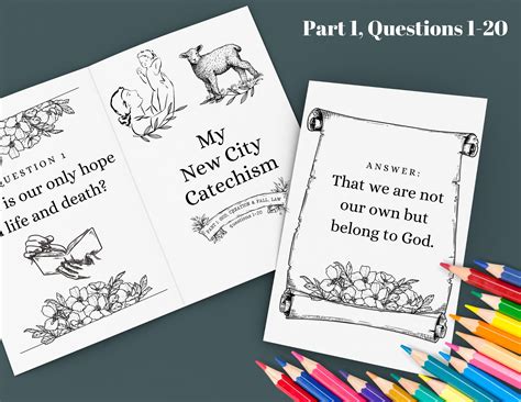 complete  city catechism  kids   printable etsy