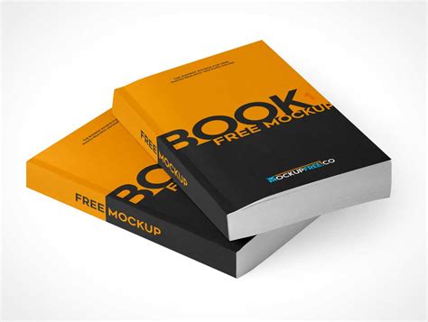 paperback softcover books stacked covers  pages psd mockup psd mockups