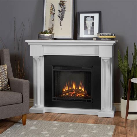 real flame verona   electric fireplace  white    home depot