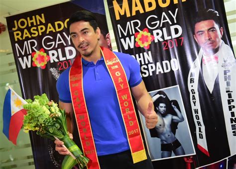In Photos John Raspado Arrives In Ph After Winning Mr Gay World 2017