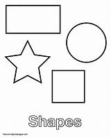 Shapes Coloring Printable Pages Sheets Shape Preschoolers Worksheet Basic Kids Preschool Worksheets Printables Templates Template Popular Visit Choose Board sketch template