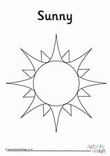 Colouring Sunny Weather Symbol Pages Become Member Log sketch template