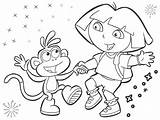 Dora Coloring Explorer Pages Boots Printable Drawing Go Print Colouring Diego Themed Beach Color Sketch Kids Sheet Drawings Getdrawings Popular sketch template