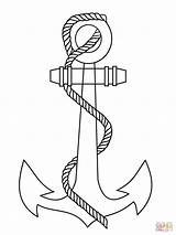 Anchor Coloring Pages Rope Ship Drawing Boat Printable Boats Country Ships Color Vector sketch template