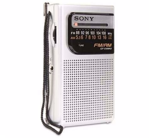 radio portatil sony icf smk pocket amfm  fm   em
