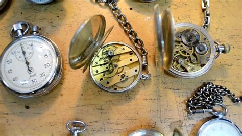 my pocket watch collection please read description youtube
