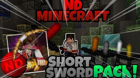 minecraft short sword pack youtube