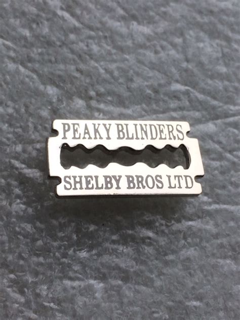 Peaky Blinders Razor Blade Design Badge Shelby Bros Ltd