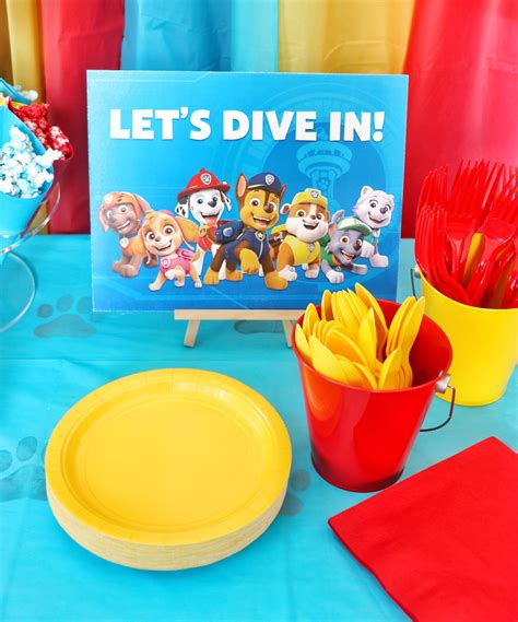 paw patrol party ideas food decorations games   printables