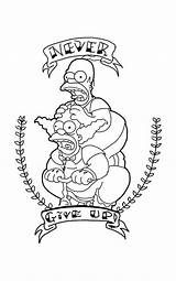 Simpsons Tattoo Idea Want Traditional Look Style Comments Imgur Tattoodesigns sketch template