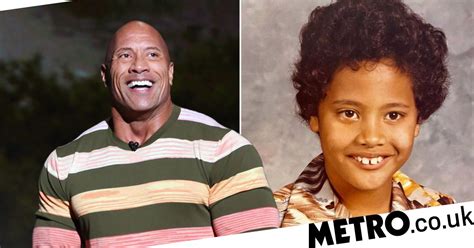 dwayne johnson shares hilarious throwback photo of him at 7 years old