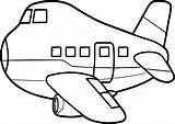 Coloring Airplane Flattened Wecoloringpage sketch template