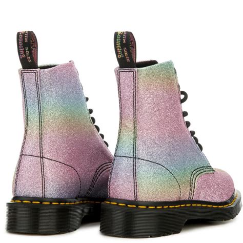 dr martens pascal glitter womens multi boots