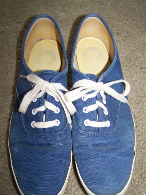 womens vintage keds blue canvas tennis shoes sneakers 8 1 2