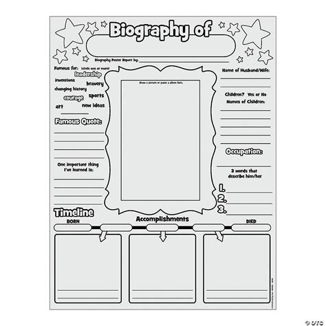printable biography template