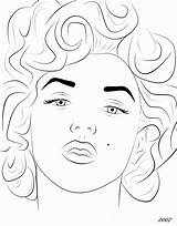 Marilyn Monroe Gangster Sheets sketch template