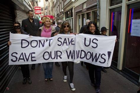 Amsterdam Sex Workers Protest Window Closures In Red Light District