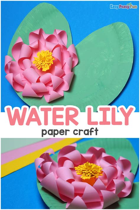 water lily paper plate craft easy peasy  fun