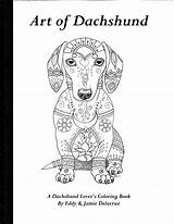 Coloring Dachshund Book Pages Volume Physical Books Template Colouring Dog Drawing Dachshunds Adult Color Pattern Zoom Drawings Shop Tattoo Kids sketch template