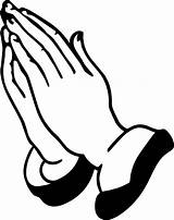 Praying Hands Outline Vector Library Clipart sketch template