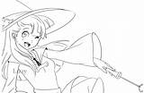 Academia Little Witch Akko Digital Two Part sketch template