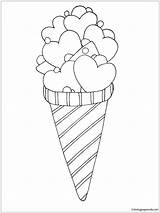 Ice Cream Pages Coloring Color Online Print Food Coloringpagesonly sketch template