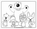 Pororo Coloring Pages Friends Penguin Little Disney Printable Poby Sheets Kids Print Pdf Eddy Crong sketch template