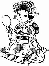 Colorir Desenhos Japonesas Meninas Gueixas Bonecas Kimono Japonesa Gueixa Mais Menina Riscos Japones こし Geisha Japão Garotas Livro Menininhas Compartilhe sketch template