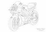 Marquez Marc Motogp Valentino Motorrad Cbr Ausmalen sketch template