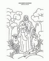 Jezus Dobrym Kolorowanka Pasterzem Biblia Kolorowanki Przypowieść Bibliadladzieci Tablicę Wybierz Testament Nowy sketch template