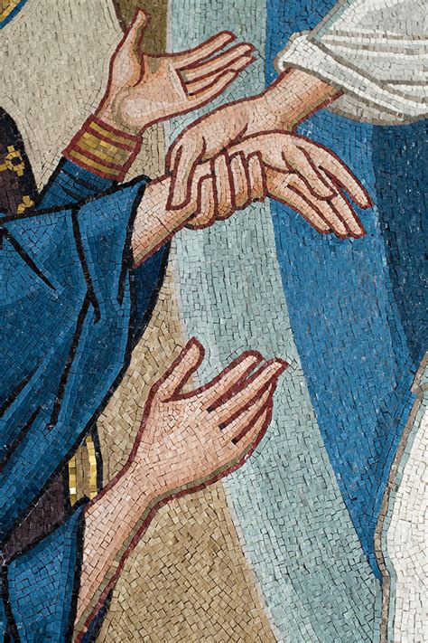 Detail From The Resurrection Mosaic Aidan Hart Sacred Icons
