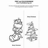 Christmas Bookmarks Surfnetkids Coloring sketch template