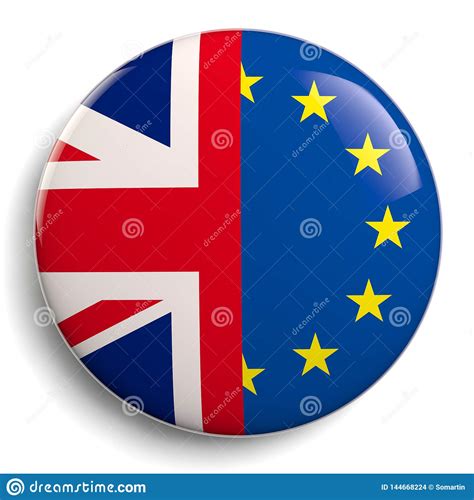brexit uk  eu flags icon stock illustration illustration  banner kingdom